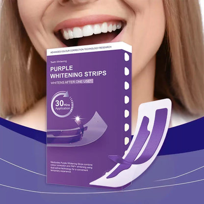 7 Purple Teeth Whitening Strips – Advanced Whitening Treatment | 30-Minute Application