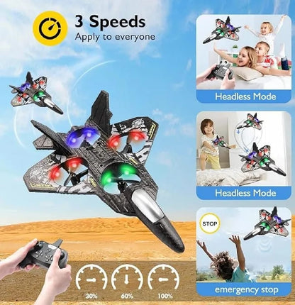 Premium RC Fighter Jet Plane – 24G Remote Control Foam Airplane Toy