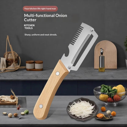 3-in-1 Stainless Steel Kitchen Peeler, Slicer And Bottle Opener